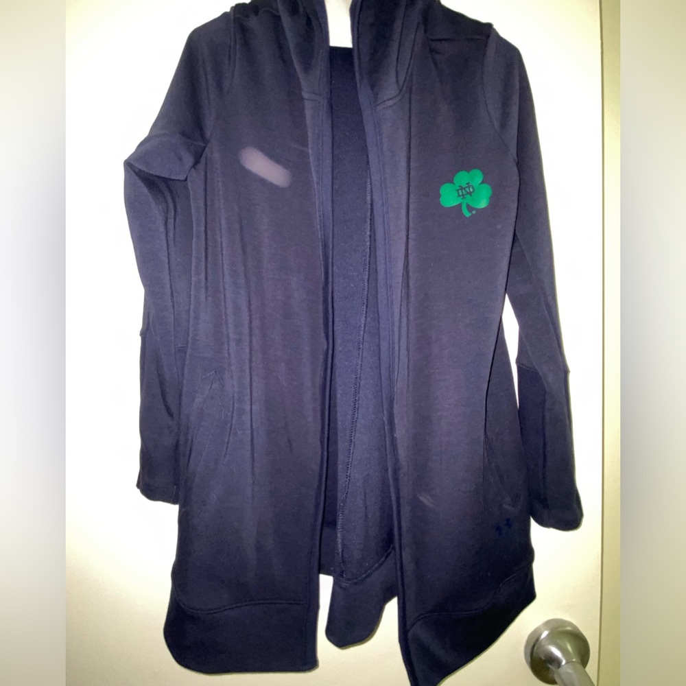 Notre Dame Underarmor Wrap Around Cozy Cardigan